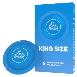 Preservativi King Size Love Match 6 pz