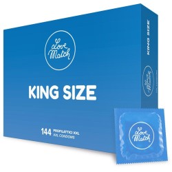 Preservativi King Size Love Match Mega Pack 144 pz