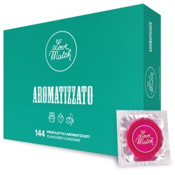 Preservativi Aromatizzati Love Match Mega Pack 144 pz