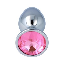 Pick & Love – Plug Anale in Metallo Taglia S con Gioiello Rosa