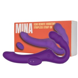 Loving Joy Mina Echo – Strapless Strap-On Vibrante con Telecomando e Doppio Motore