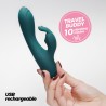 Crushious Lola – Mini Vibratore Rabbit con 10 Vibrazioni e Silicone Soft Touch