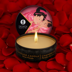 Shunga – Candela da Massaggio Petali di Rosa 30 ml | Sensual Store