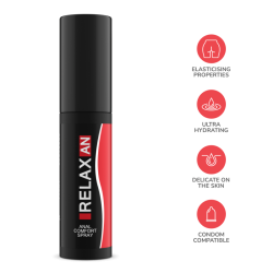 RelaxAn Spray Anale Rilassante 20 ml – Senza Lidocaina, Compatibile con Preservativi
