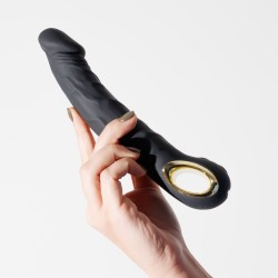 Crushious – Vibratore Flessibile Magnus Nero Realistico, 10 Vibrazioni, Pieghevole e Ricaricabile