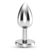 Crushious Plug Anale Bijou Small Trasparente – Plug in Metallo con Gioiello Elegante