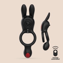 Crushious Anello Vibrante Dingo con Telecomando – 9 Vibrazioni, Stimolazione Perineo, USB