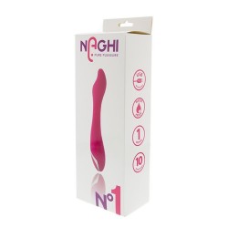 Naghi – Vibratore Classico Modello 1 Curvo per Clitoride e Punto G Ricaricabile USB