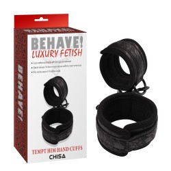 Chisa – Polsiere Bondage Tempt Him in Pelle Vegana con Chiusura a Strappo