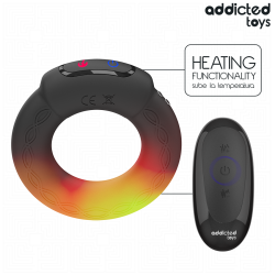 Anello Fallico Vibrante con Telecomando ed Effetto Calore Ricaricabile | Addicted Toys