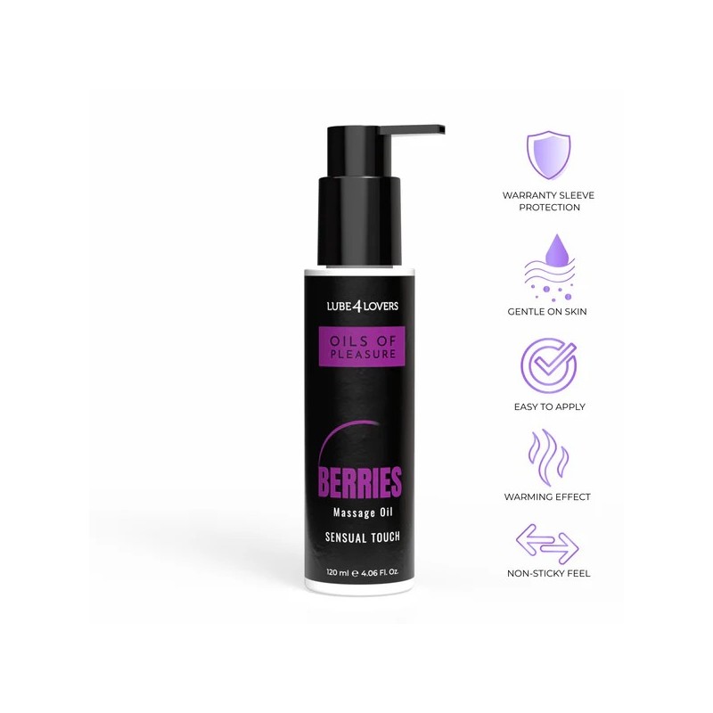 Olio da Massaggio Pleasure Frutti di Bosco 120 ml