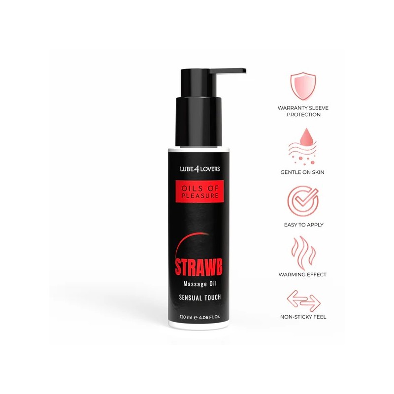 Olio da Massaggio Pleasure Fragola 120 ml