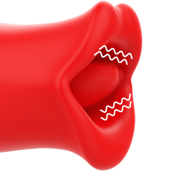 Stimolatore Siena Mía Bocca Vibrante Rosso USB