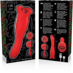 Stimolatore Siena Mía Bocca Vibrante Rosso USB