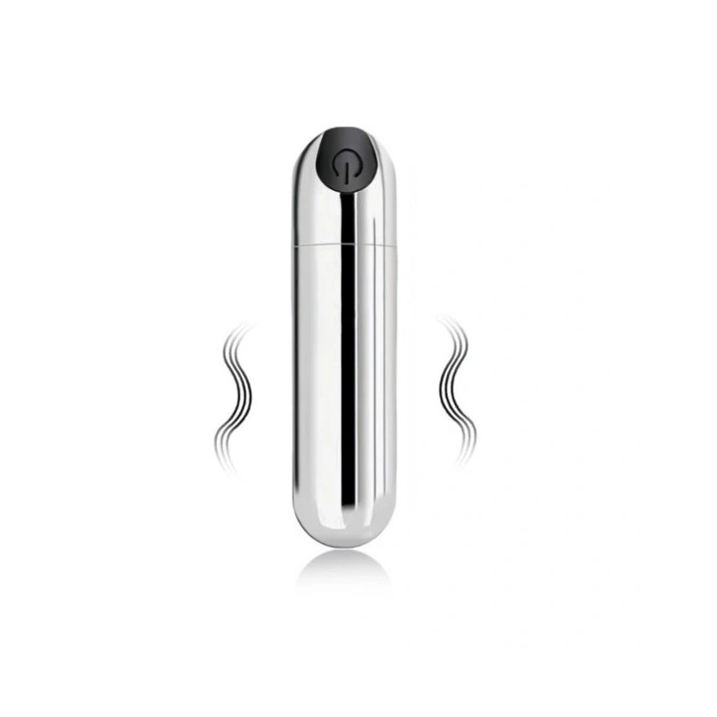 Mini Vibratore Bullet VibeX Argento USB
