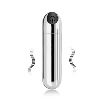 Mini Vibratore Bullet VibeX Argento USB
