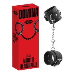 Manette Domina in similpelle nera | Sensual Store