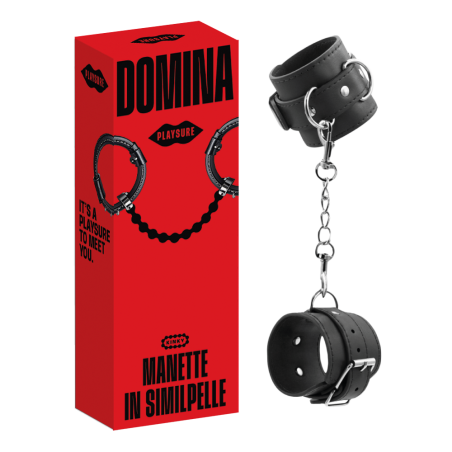 Manette Domina in similpelle nera | Sensual Store