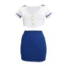 Costume da hostess blu e bianco | Sensual Store
