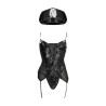 Costume da poliziotta S/M wetlook | Sensual Store