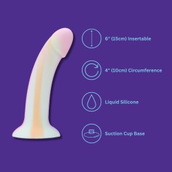 Dildo Fluo in morbido Silicone Minty