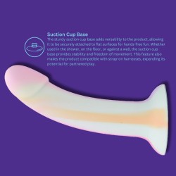 Dildo Fluo in morbido Silicone Minty